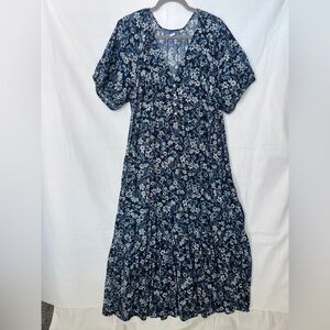 Old Navy Floral Blue Dress size 2x